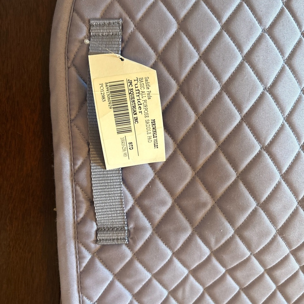 Periwinkle Tuff Rider All Purpose Saddle Pad - Picture 5 of 5